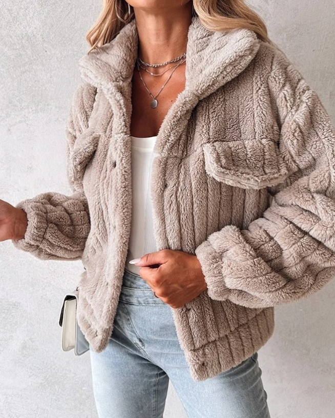 Anne | Short Teddy Coat for Women