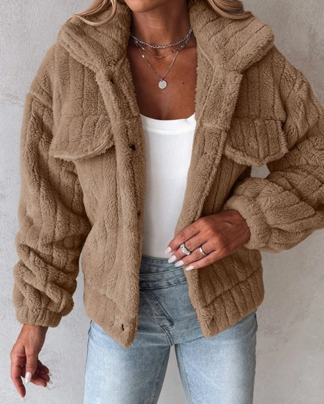 Anne | Short Teddy Coat for Women