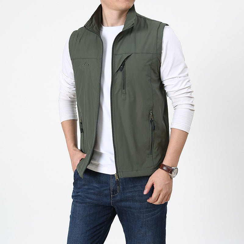Peter | Elegant Vest with Stand-Up Collar for Men