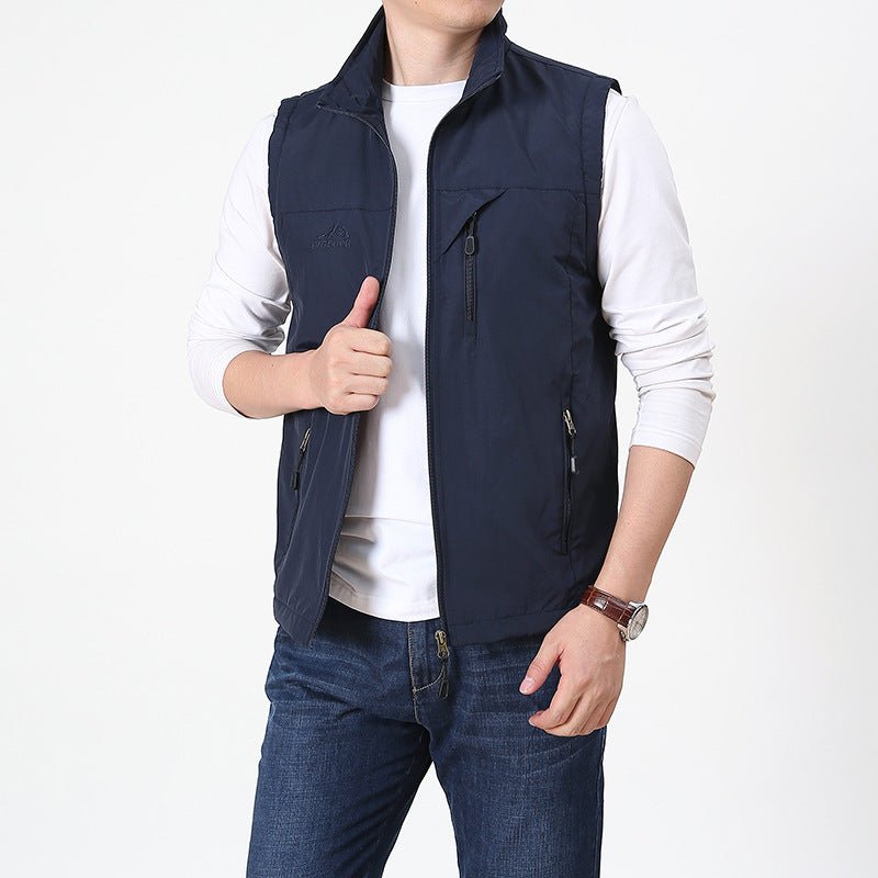Peter | Elegant Vest with Stand-Up Collar for Men